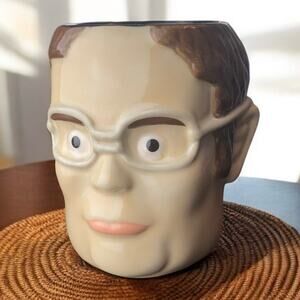 The Office: Dwight Schrute Molded 3D Head Shaped 20 Oz Coffee Cup Mug
